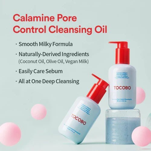 Tocobo Calamine Pore Control Cleansing Oil 200ml توكوبو كالامين التحكم في المسام زيت التطهير - Princess Cosmetics Qatar