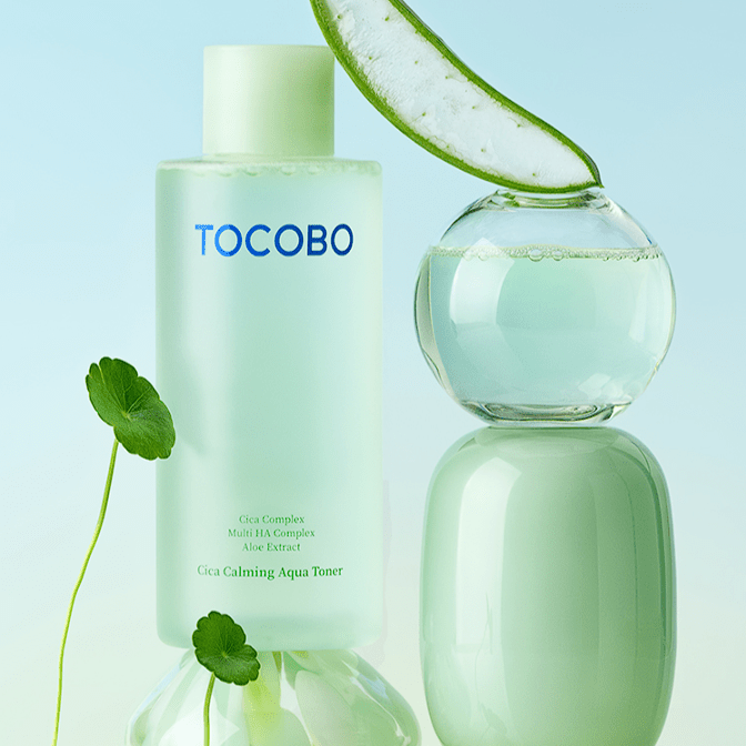 Tocobo Cica Calming Aqua Toner 200ml. توكوبو سيكا تونر مائي مهدئ - Princess Cosmetics Qatar