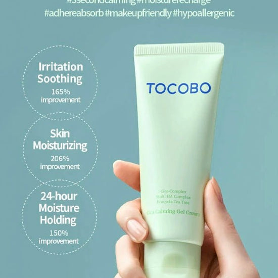 Tocobo Cica Calming Gel Cream 75ml. توكوبو سيكا كريم جل مهدئ - Princess Cosmetics Qatar