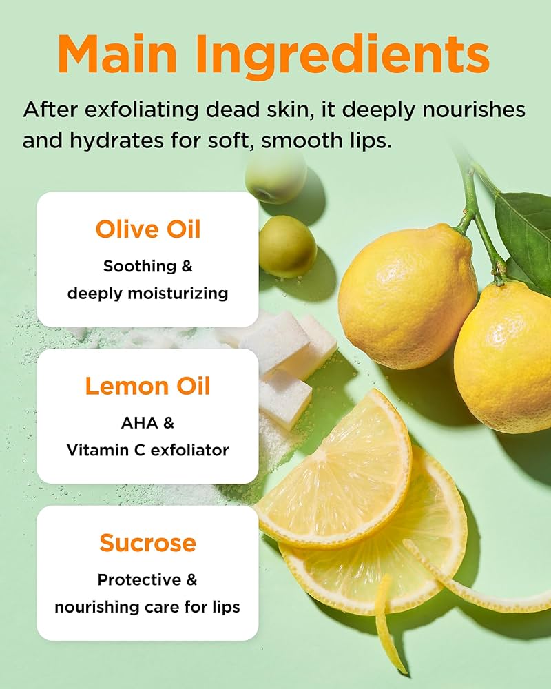 Tocobo Lemon Sugar Scrub Lip Mask 20ml توكوبو قناع الشفاه بالسكر بالليمون - Princess Cosmetics Qatar