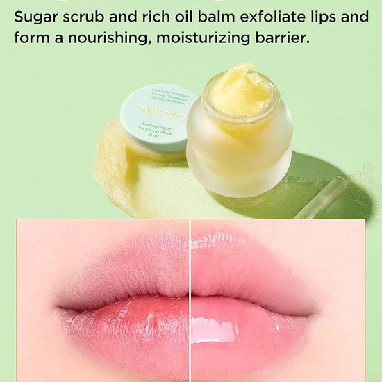 Tocobo Lemon Sugar Scrub Lip Mask 20ml توكوبو قناع الشفاه بالسكر بالليمون - Princess Cosmetics Qatar