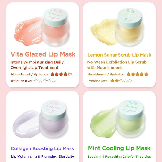 Tocobo Mint Cooling Lip Mask 20ml توكوبو قناع الشفاه بالنعناع المبرد - Princess Cosmetics Qatar