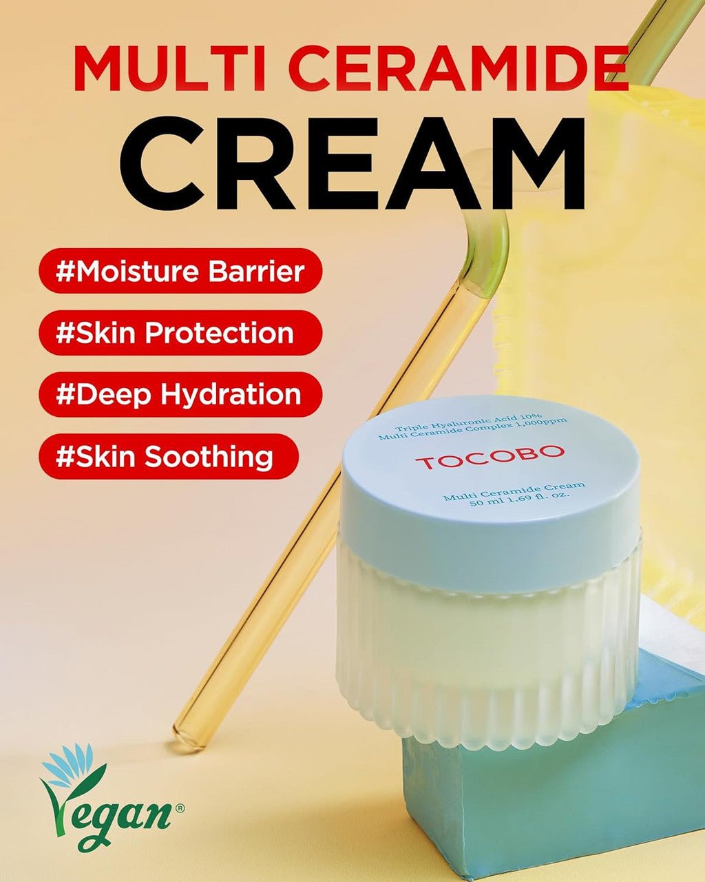Tocobo Multi Ceramide Cream 50ml توكوبو متعدد السيراميد كريم - Princess Cosmetics Qatar