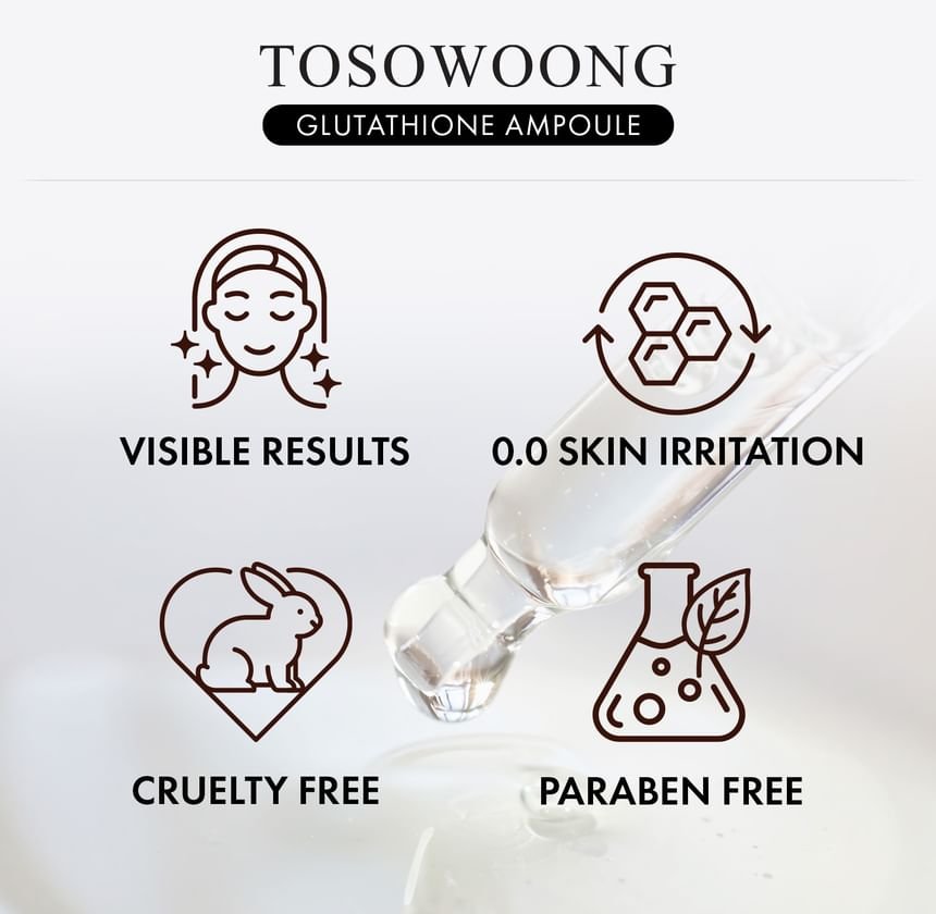 Tosowoong Glutathione Ampoule 30ml أمبولة توسوونغ الجلوتاثيون - Princess Cosmetics Qatar