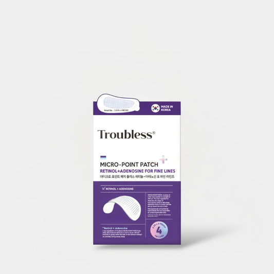 Troubless Micro - Point Patch Retinol + Adenosine for Fine Lines (4 Patches) رقعة مايكرو بوينت من تربلس، ريتينول وأدينوزين لعلاج الخطوط الدقيقة - Princess Cosmetics Qatar