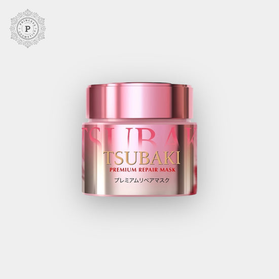 Tsubaki Premium Repair Hair Mask (Pink Camellia) 180g قناع تسوباكي بريميوم ريبير لإصلاح الشعر (الكاميليا الوردية) - Princess Cosmetics Qatar