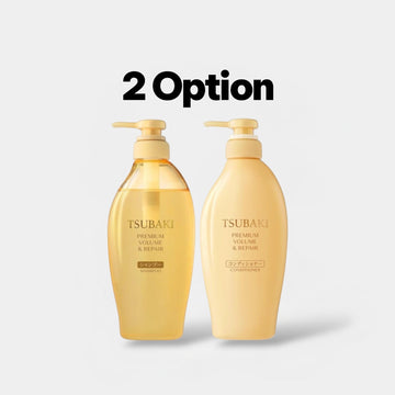 Tsubaki Premium Volume & Repair Hair Line 450ml. خط تسوباكي بريميوم للحجم والإصلاح - Princess Cosmetics Qatar
