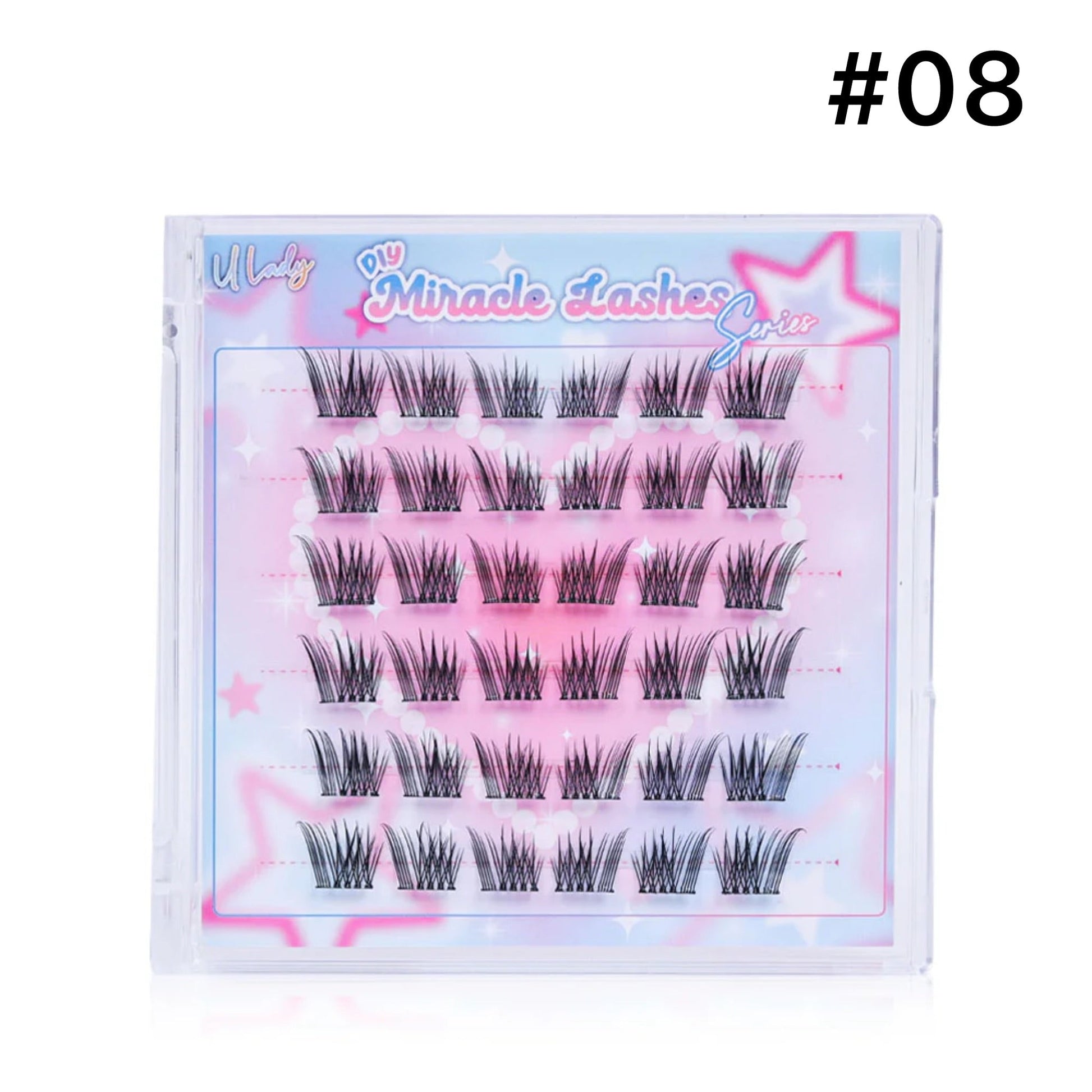 U Lady DIY Miracle Lashes رموش يو ليدي المعجزة المصنوعة يدويًا - Princess Cosmetics Qatar