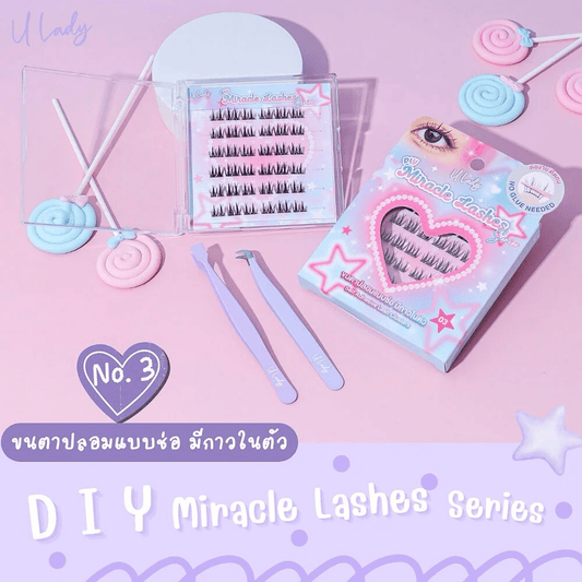 U Lady DIY Miracle Lashes رموش يو ليدي المعجزة المصنوعة يدويًا - Princess Cosmetics Qatar
