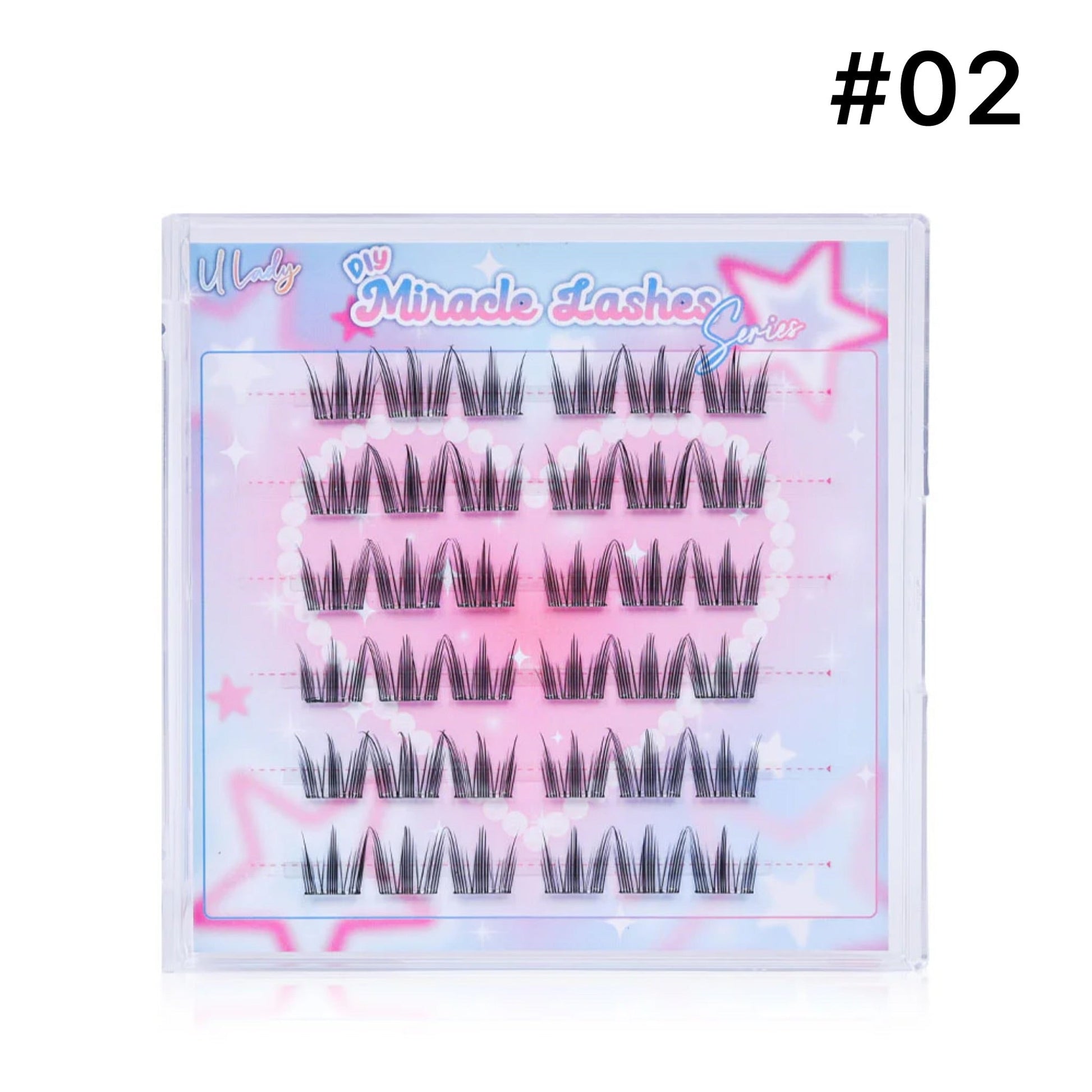 U Lady DIY Miracle Lashes رموش يو ليدي المعجزة المصنوعة يدويًا - Princess Cosmetics Qatar