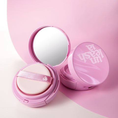 Unleashia Don't Touch Glass Pink Cushion (3 Shades). وسادة أنليشيا لا تلمس الزجاج الوردي (3 ألوان) - Princess Cosmetics Qatar