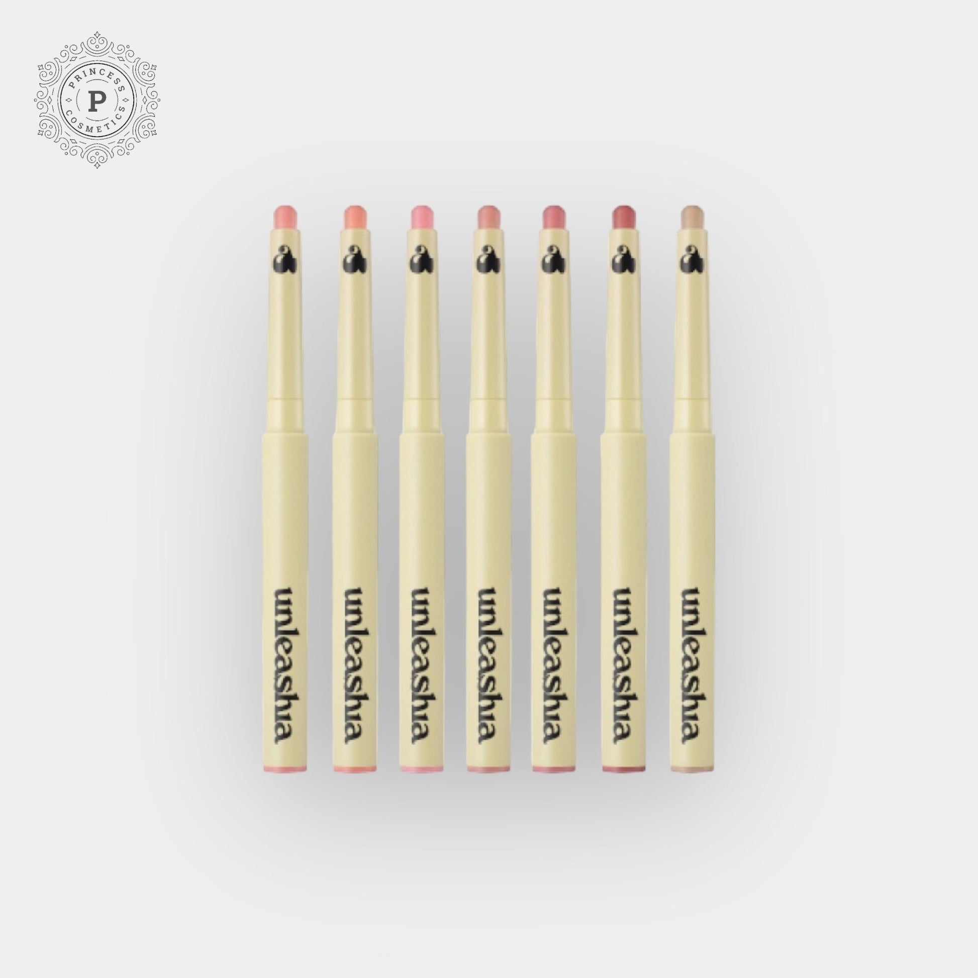 Unleashia Oh! Happy Day Lip Pencil (7 Shades). أن المليشيا أوه! قلم الشفاه هابي داي (7 ألوان) - Princess Cosmetics Qatar