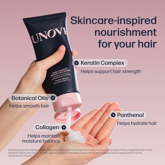 UNOVE Deep Damage Repair Hair Mask 207ml قناع الشعر UNOVE لإصلاح التلف العميق - Princess Cosmetics Qatar