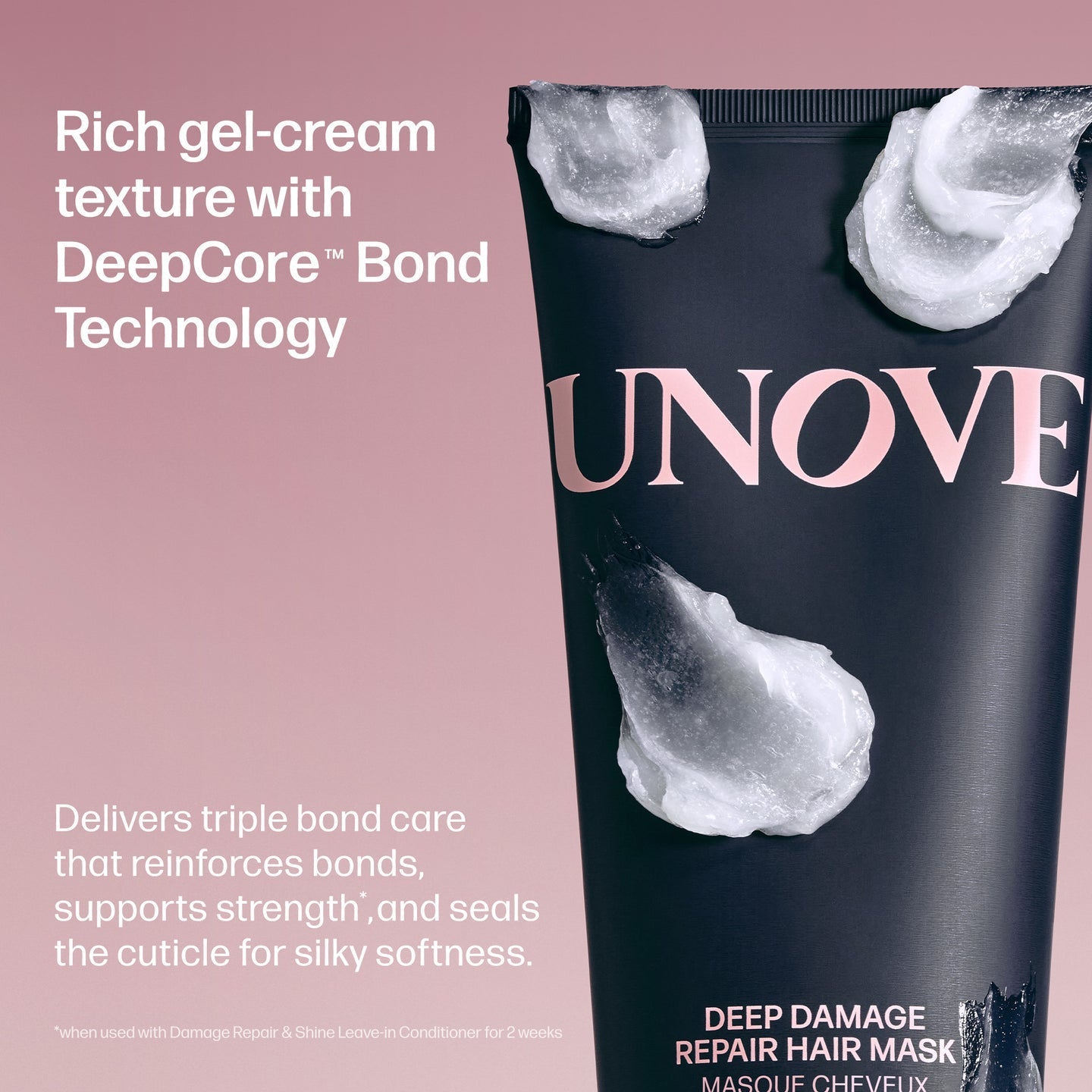 UNOVE Deep Damage Repair Hair Mask 207ml قناع الشعر UNOVE لإصلاح التلف العميق - Princess Cosmetics Qatar