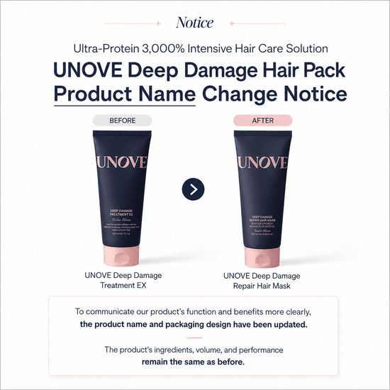 UNOVE Deep Damage Repair Hair Mask 207ml قناع الشعر UNOVE لإصلاح التلف العميق - Princess Cosmetics Qatar