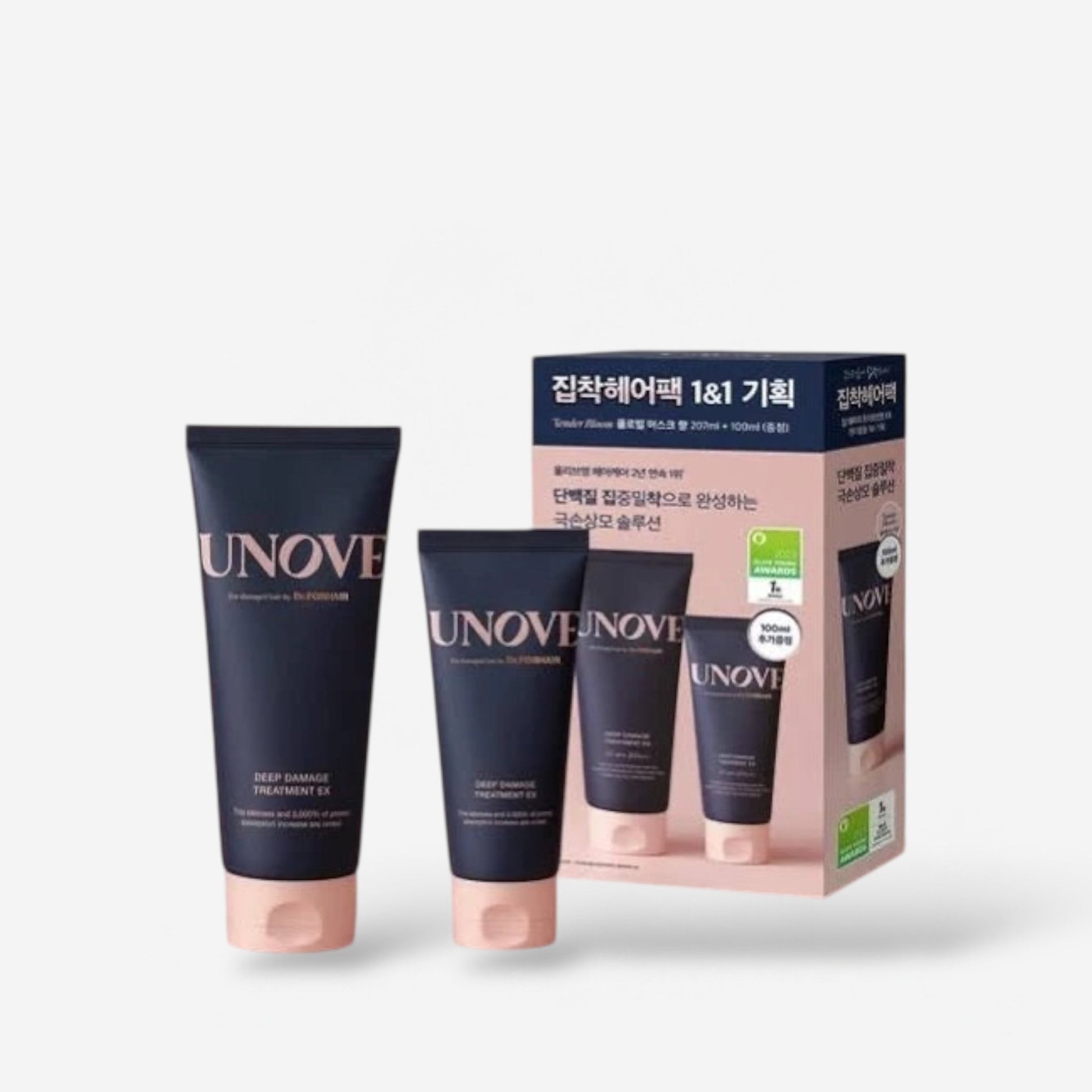 UNOVE Deep Damage Treatment EX (207ml + 100ml) علاج أونوف العميق للتلف EX 207 مل - Princess Cosmetics Qatar
