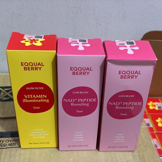 (UNSEAL) Eqqualberry Vitamin illuminating Toner 150ml تونر إيكوالبيري المضيء بالفيتامينات - Princess Cosmetics Qatar
