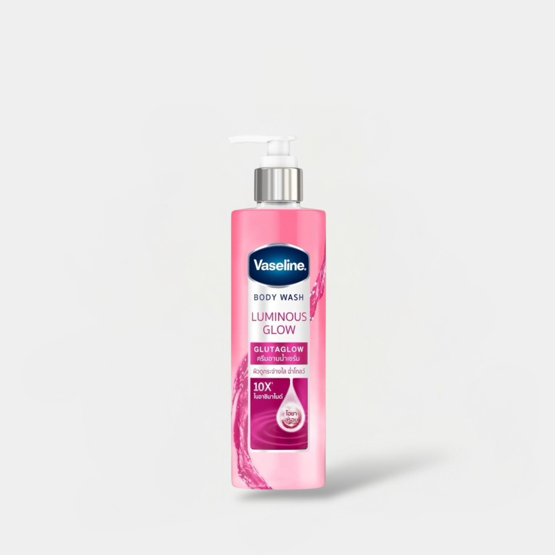Vaseline Body Wash Luminous Glow Glutaglow 425ml فازلين غسول الجسم لومينوس جلو جلوتاغلو - Princess Cosmetics Qatar