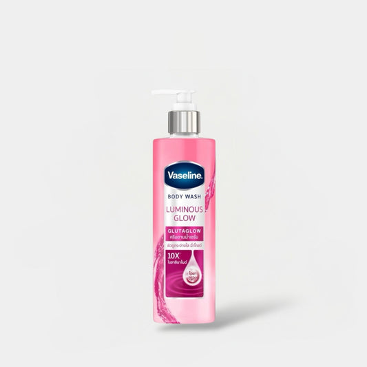 Vaseline Body Wash Luminous Glow Glutaglow 425ml فازلين غسول الجسم لومينوس جلو جلوتاغلو - Princess Cosmetics Qatar