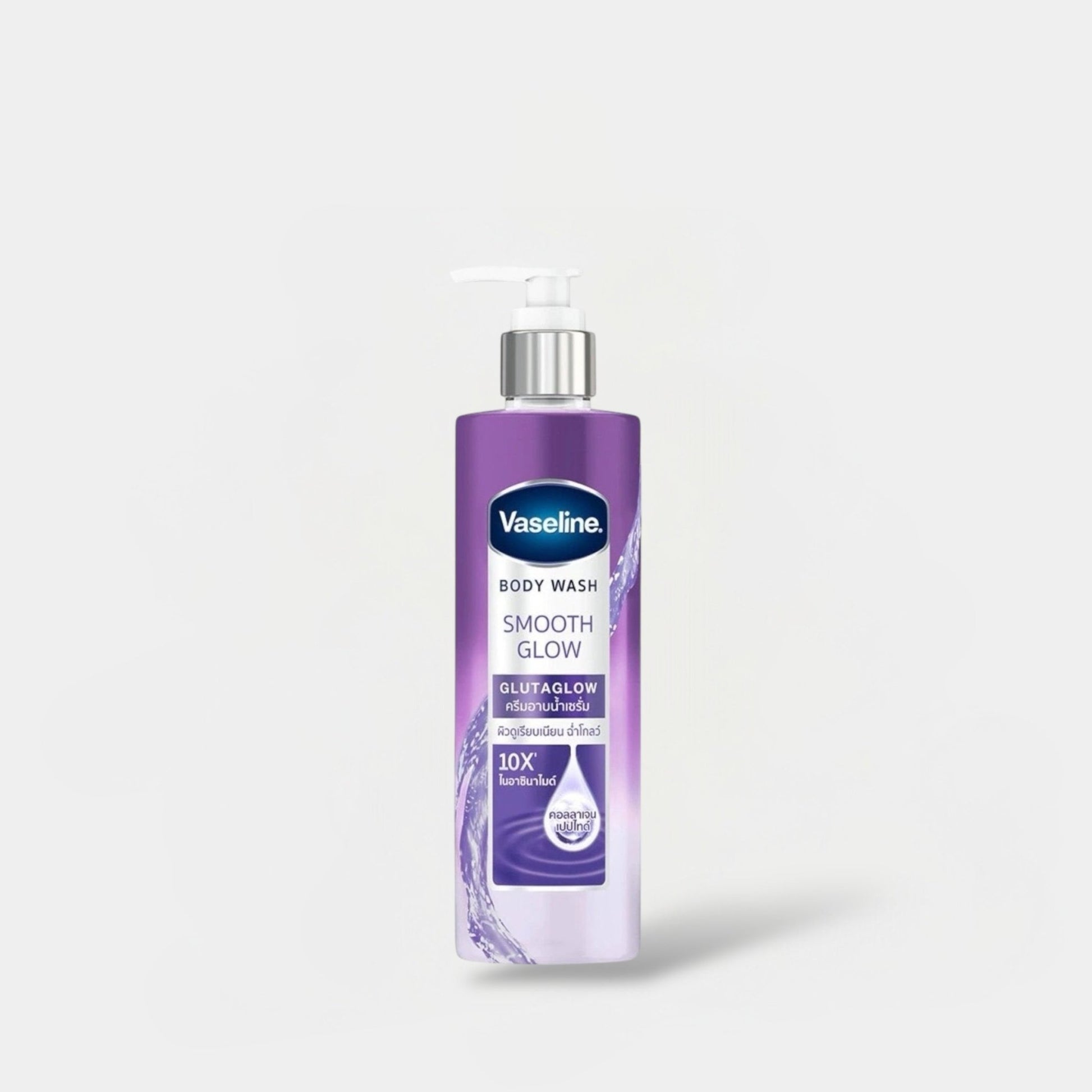 Vaseline Body Wash Smooth Glow Glutaglow 425ml فازلين غسول الجسم سموث جلو جلوتاغلو - Princess Cosmetics Qatar