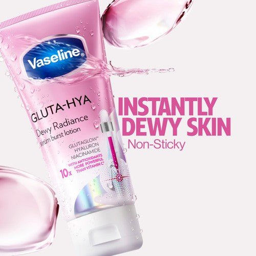 Vaseline Gluta-Hya Dewy Radiance Serum Burst Lotion 300ml لوشن فازلين جلوتا-هيا ديوي راديانس سيروم بيرست - Princess Cosmetics Qatar