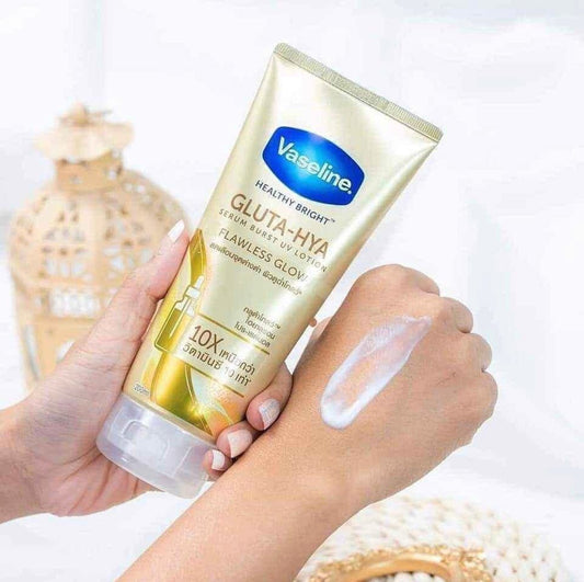 Vaseline Gluta - Hya Serum Burst Lotion Flawless Bright 300ml فازلين جلوتا هيا سيروم فورست لوشن لا تشوبه شائبة مشرق - Princess Cosmetics Qatar