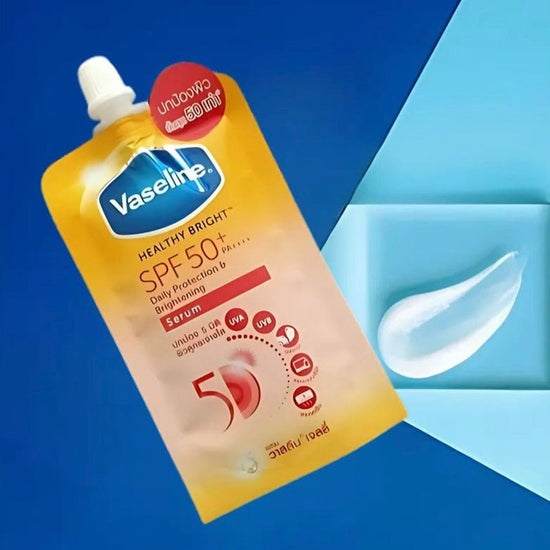 Vaseline Healthy Bright Daily Protection & Brightening Serum SACHET 30ml كيس سيروم فازلين هيلثي برايت للحماية والتفتيح اليومي - Princess Cosmetics Qatar