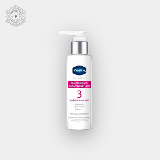 Vaseline PRO DERMA Brightening with Niacinamide Body Lotion 250ml فازلين برو ديرما لتفتيح البشرة بالنياسيناميد لوشن للجسم 250 مل - Princess Cosmetics Qatar