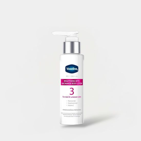 Vaseline PRO DERMA Brightening with Niacinamide Body Lotion 250ml فازلين برو ديرما لتفتيح البشرة بلوشن الجسم مع النياسيناميد - Princess Cosmetics Qatar
