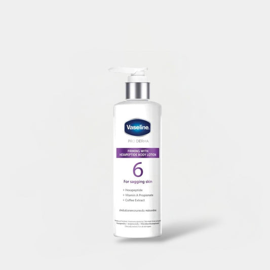 Vaseline PRO DERMA Firming with Hexapeptide Body Lotion 250ml فازلين برو ديرما لشد البشرة مع غسول الجسم سداسي الببتيد - Princess Cosmetics Qatar