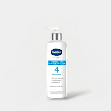 Vaseline PRO DERMA Moisturizing Hyaluronic Acid Body Lotion 250ml فازلين برو ديرما لوشن الجسم المرطب بحمض الهيالورونيك - Princess Cosmetics Qatar
