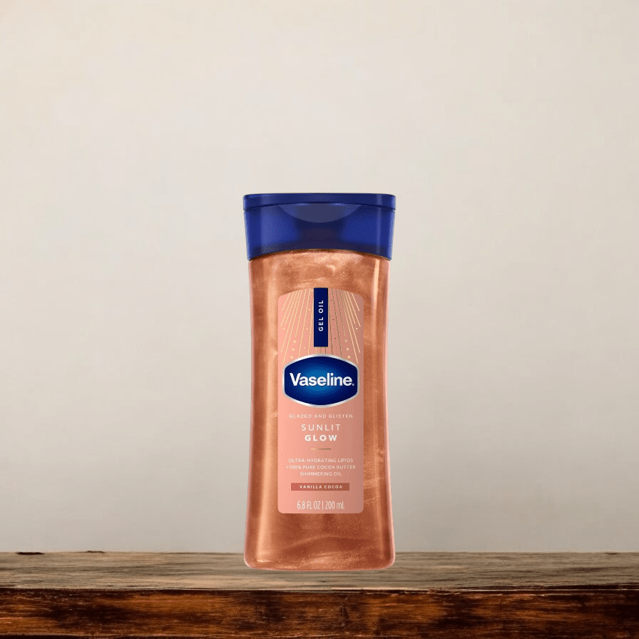 Vaseline Sunlit Glow Body Shimmer Gel Oil زيت جل الجسم اللامع من فازلين صن لايت جلو - Princess Cosmetics Qatar