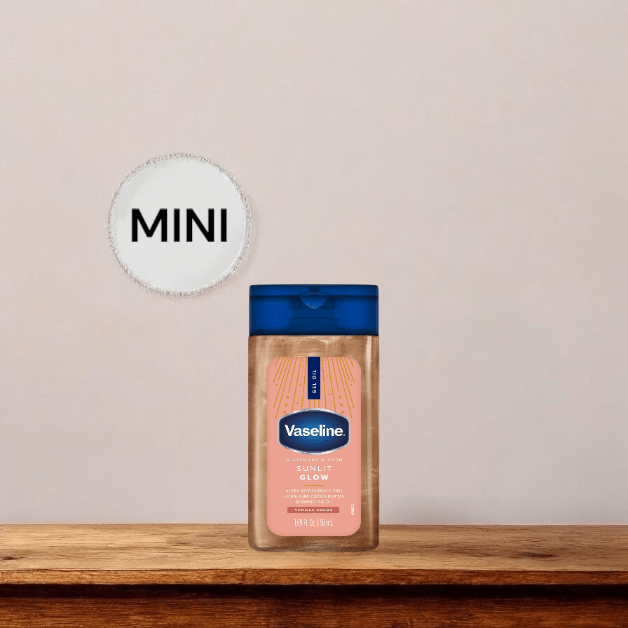 Vaseline Sunlit Glow Body Shimmer Gel Oil زيت جل الجسم اللامع من فازلين صن لايت جلو - Princess Cosmetics Qatar