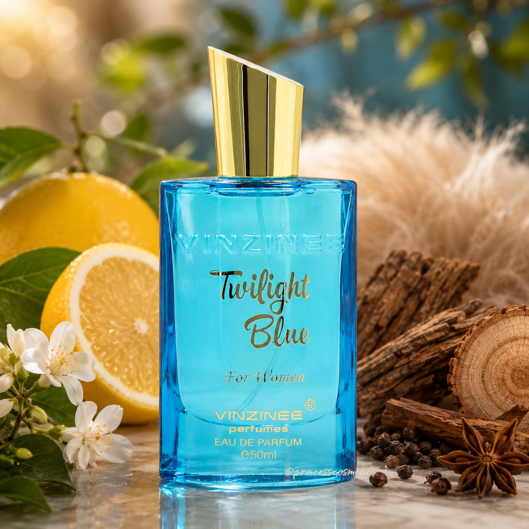 Vinzinee Perfumes Twilight Blue 50ml عطور فينزيني توايلايت بلو - Princess Cosmetics Qatar