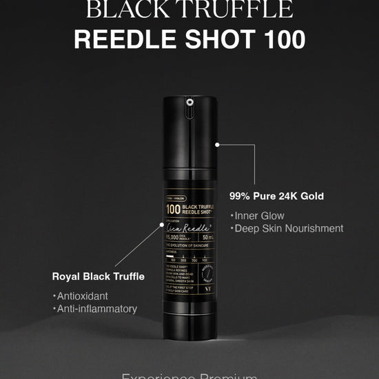 VT Cosmetics Black Truffle Reedle Shot 100 50ml في تي كوزماتيكس - ريدل شوت بلاك ترافل 100 - Princess Cosmetics Qatar