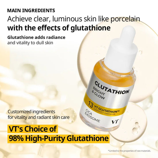 VT Cosmetics Gluathione G2 Brightening Ampoule 30ml أمبولة تفتيح البشرة جلوتاثيون جي 2 من في تي كوزماتيكس - Princess Cosmetics Qatar