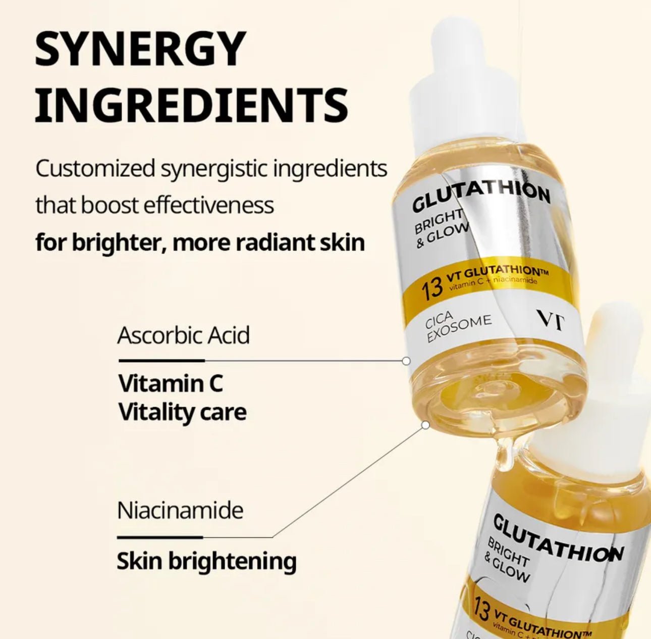 VT Cosmetics Gluathione G2 Brightening Ampoule 30ml أمبولة تفتيح البشرة جلوتاثيون جي 2 من في تي كوزماتيكس - Princess Cosmetics Qatar