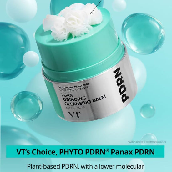 VT Cosmetics PDRN Grinding Cleansing Balm 50ml بلسم التنظيف والطحن PDRN من مستحضرات التجميل في تي - Princess Cosmetics Qatar
