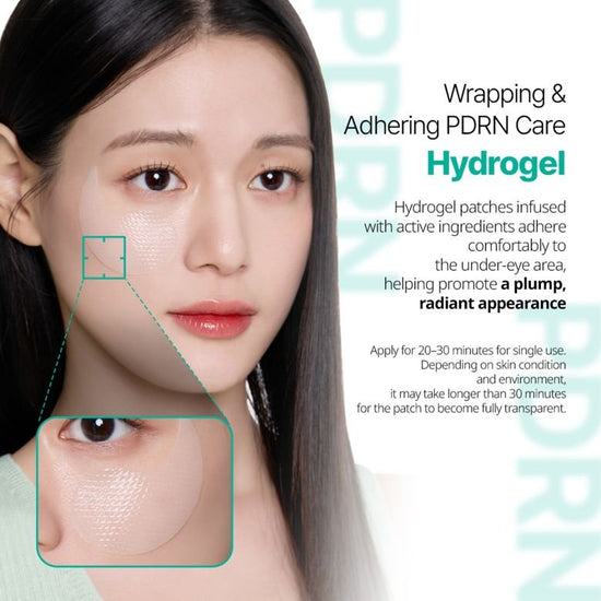 VT Cosmetics PDRN Hydrogel Eye Patch (60 Patches) رقعة العين الهيدروجيلية من في تي كوزمتكس بي دي آر إن - Princess Cosmetics Qatar
