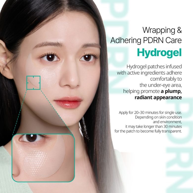 VT Cosmetics PDRN Hydrogel Eye Patch (60 Patches) رقعة العين الهيدروجيلية من في تي كوزمتكس بي دي آر إن - Princess Cosmetics Qatar