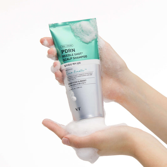 VT Cosmetics PDRN Reedle Shot Scalp Shampoo 200ml شامبو فروة الرأس ريدل شوت من في تي كوزماتيكس PDRN - Princess Cosmetics Qatar