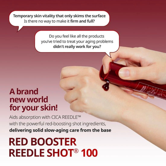 VT Cosmetics Red Booster Reedle Shot 100 50ml VT مستحضرات التجميل ريد بوستر ريدل شوت 100 - Princess Cosmetics Qatar