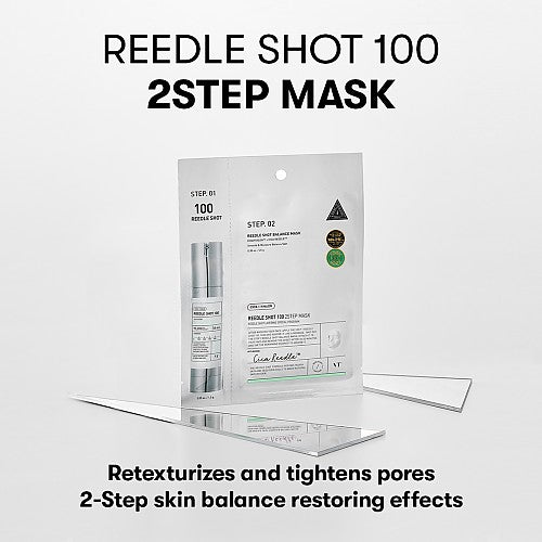 VT Cosmetics Reedle Shot 100 2STEP Mask (1 Sheet) قناع ريدل شوت 100 بخطوتين من في تي كوزمتيكس - Princess Cosmetics Qatar