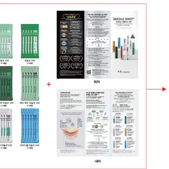 VT Cosmetics Reedle Shot Cica x Hyalon Universal Kit مجموعة مستحضرات التجميل VT ريدل شوت Cica x Hyalon العالمية - Princess Cosmetics Qatar