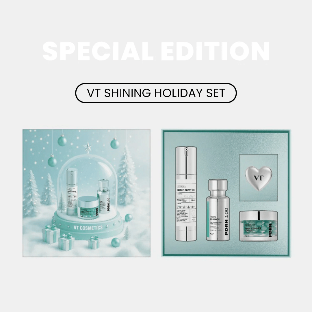 VT Cosmetics Shining Holiday Set (4pcs) مجموعة في تي كوزمتكس للعطلات المتألقة - Princess Cosmetics Qatar