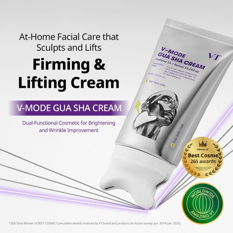 VT Cosmetics V-Mode Gua Sha Cream 120ml كريم في تي كوزمتكس في-مود غوا شا - Princess Cosmetics Qatar