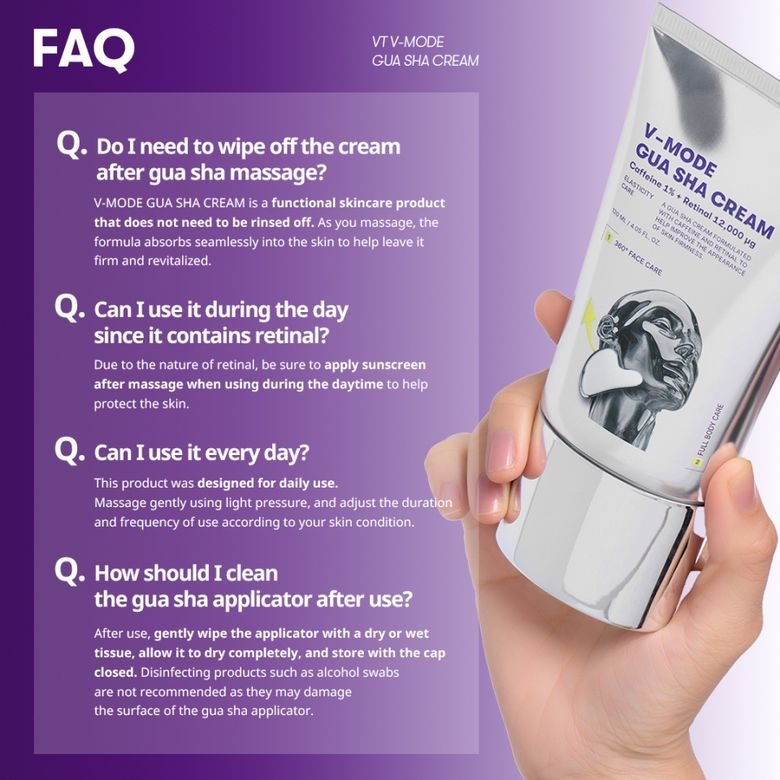 VT Cosmetics V-Mode Gua Sha Cream 120ml كريم في تي كوزمتكس في-مود غوا شا - Princess Cosmetics Qatar