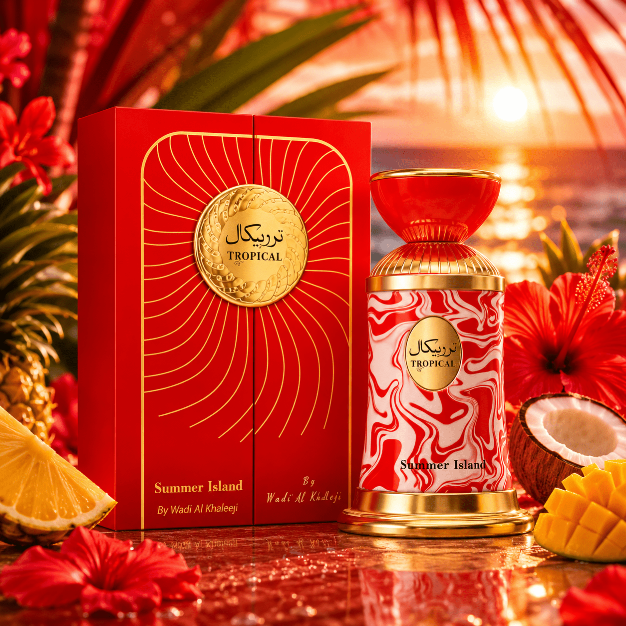 Wadi Al Khaleej Tropical Summer Island 100ml وادي الخليج جزيرة الصيف الاستوائية - Princess Cosmetics Qatar