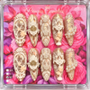 White Lace High Quality Nails أظافر عالية الجودة من الدانتيل الأبيض - Princess Cosmetics Qatar