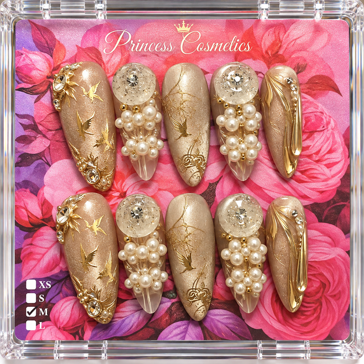 White Oriental High Quality Nails أظافر بيضاء شرقية عالية الجودة - Princess Cosmetics Qatar